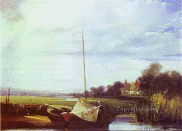 Richard Parkes Bonington Painting - Escena del río en Francia Richard Parkes Bonington